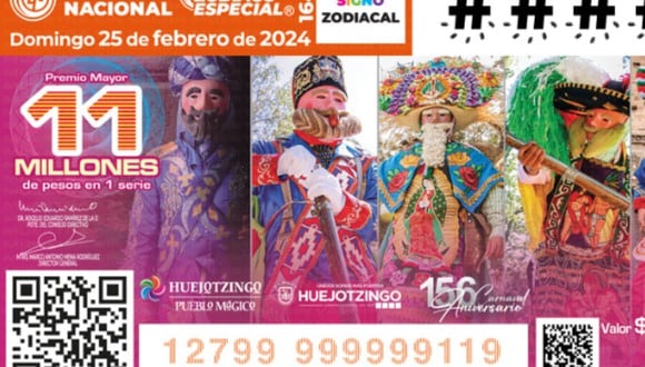 Resultados Sorteo Zodiaco Especial, domingo 25 de febrero: números ganadores (Captura: Lotería Nacional de México)
