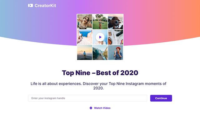 De esa manera, puede consultar sus Nueve Mejores de 2020 en Instagram.  ¿Lo vas a crear?  (Foto: Nueve mejores)