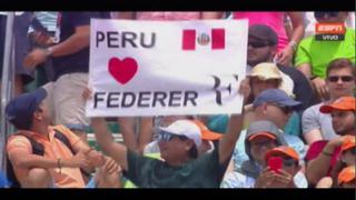 El Perú ama a Federer: la bandera nacional que se vio en la final del Masters 1000 de Miami