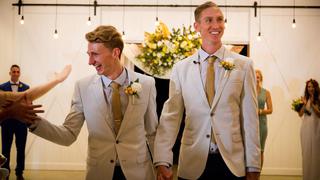 Cumplieron su sueño: atletas se casaron tras legalización del matrimonio homosexual en Australia