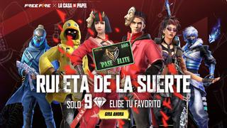 Free Fire x La Casa de Papel: cómo comprar artículos con hasta el 90% de descuento