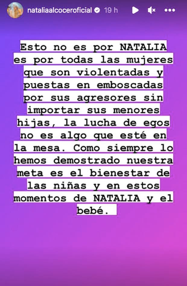 Captura de pantalla de la historia de Natalia Alcocer, donde piden justicia por los abusos de su presunto agresor (Foto: Natalia Alcocer / Instagram)