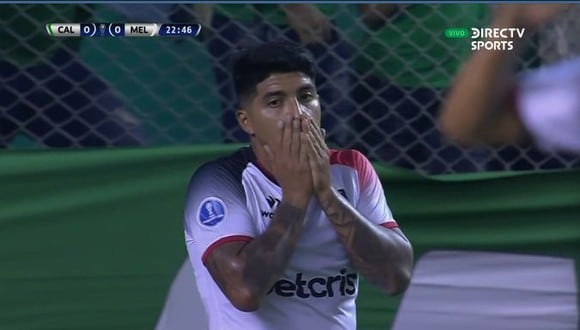 Luis Iberico se perdió el 1-0 de Melgar vs. Deportivo Cali por Copa Sudamericana 2022. (Foto: Captura DIRECTV)