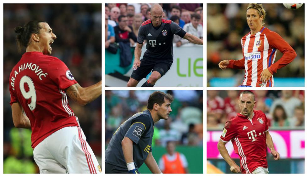 Zlatan Ibrahimovic y las 20 figuras que quedarán libres el otro año. (Getty Images)