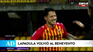 Gianluca Lapadula se presentó a los entrenamientos del Benevento de Italia