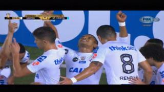 Defensa de Sporting Cristal se quedó dormida y Santos puso el primero por intermedio de Braz [VIDEO]