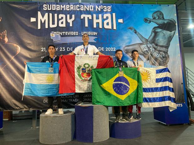 Delegación peruana obtuvo nueve medallas en el Campeonato Sudamericano de Muay Thai CSMT 2022. (Foto: Difusión)