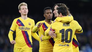 Felices para vuelta: Barcelona igualó 1-1 ante Napoli en su visita al San Paolo por la Champions