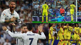 Real Madrid ante Villarreal: del penal cometido al gol de Sergio Ramos