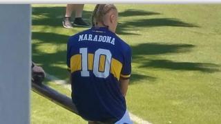 ¿Y si Román llama? Haaland se lució con la ‘10′ de Maradona en Boca Jrs.