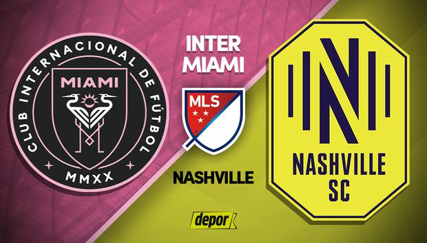 Inter Miami vs. Nashville SC se enfrentan por la Major League Soccer (MLS). (Diseño: Depor)
