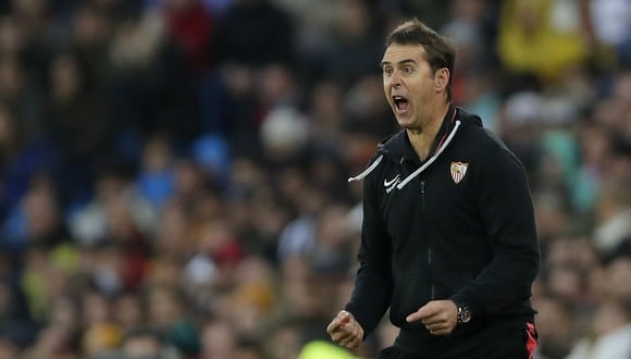 El técnico del Sevilla Julen Lopetegui señaló que dejaron escapar dos puntos ante Real Madrid. (AP)