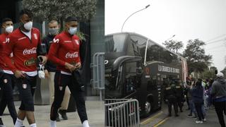 Así fue la salida de los jugadores rumbo a la Videna para el último ensayo para el Perú vs. Chile [FOTOS]