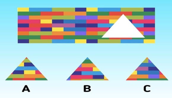 Solución del reto viral: el triángulo 'A' encaja y aquí lo puedes notar. (Foto: Redes Sociales)