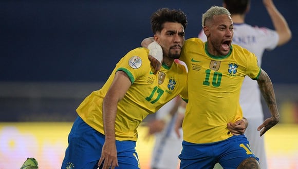 Brasil gana 1-0 a Chile y clasifica a la semifinal de la Copa América 2021. El próximo lunes enfrenta a Perú. (Foto: AFP)