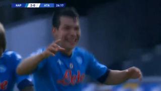 Adelantó Halloween: el doblete de Hirving ‘Chucky’ Lozano para el 2-0 de Napoli ante Atalanta por la Serie A [VIDEO]