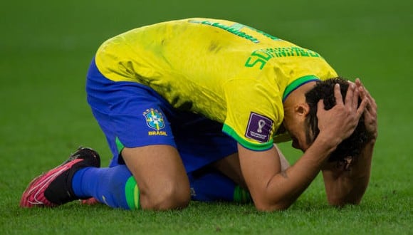 Marquinhos falló el último penal de Brasil ante Croacia. (Foto: Getty Images)