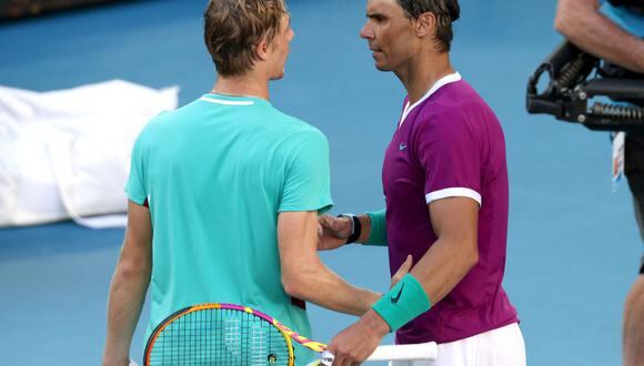 Denis Shapovalov cayó ante Rafael Nadal en los cuartos de final del Australian Open. (Foto: Reuters)