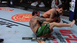 En el primer round: ‘Niño’ Puelles derrotó por sumisión a Clay Guida en el UFC Vegas 52 [VIDEO]