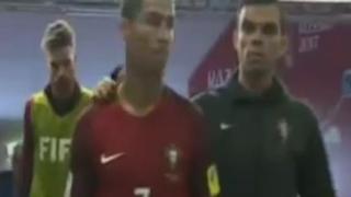 Cristiano Ronaldo no quiso recibir el consuelo de Pepe tras perder la semifinal de la Copa Confederaciones