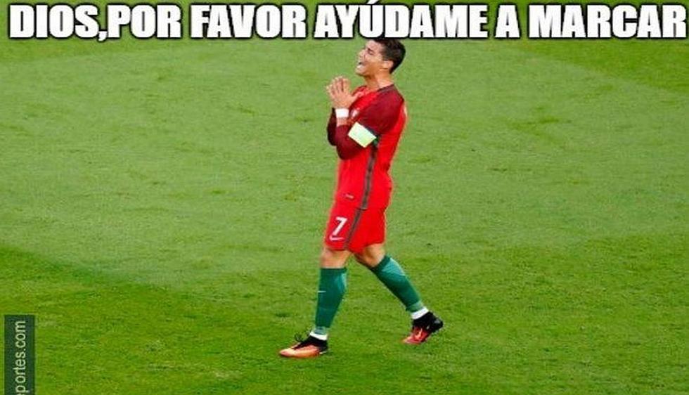 Cristiano Ronaldo sigue sin meter un gol en la Eurocopa Francia 2016 (Meme Deportes).