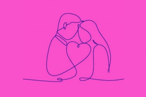 Esta ilustración te muestra dos alternativas: la pareja y el corazón. Para que sepas si eres una persona sensible, dinos qué viste primero. (Foto: MDZ Online)