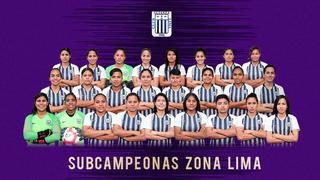 Alianza Lima felicitó a su equipo femenino por el subcampeonato obtenido ante Universitario de Deportes