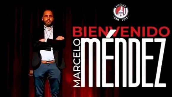 Atlético San Luis nombró a Marcelo Méndez como su DT para el Apertura de la Liga MX 2021 (Foto: Captura/@AtletideSanLuis)