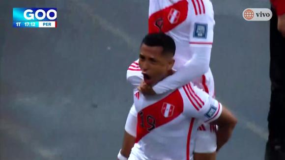 El gol de Yotún en el Perú vs. Venezuela (Fuente: América TV)