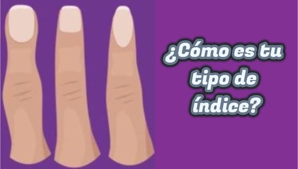 ¿Cómo es tu tipo de dedo índice? Elige según el test visual y descubre qué persona eres. (Foto: Composición)