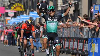 Con los brazos en alto: Cesare Benedetti se llevó la Etapa 12 del Giro de Italia 2019