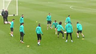 Taquito y 'huacha': Keylor Navas se mandó grandes jugadas en rondo del Real Madrid [VIDEO]