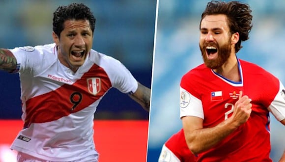 Lapadula y Brereton se enfrentarán en el Perú vs. Chile de este jueves en el Nacional de Lima. (Foto: Agencias)