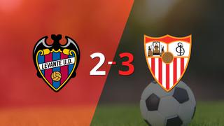 Sevilla supera a Levante por 3 a 2