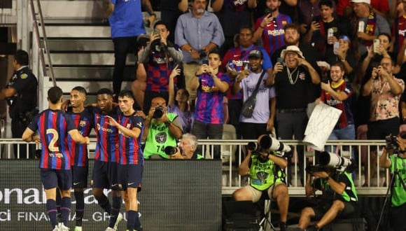 Video y resumen: Barcelona goleó 6-0 a Inter Miami en amistoso internacional. (Getty Images)
