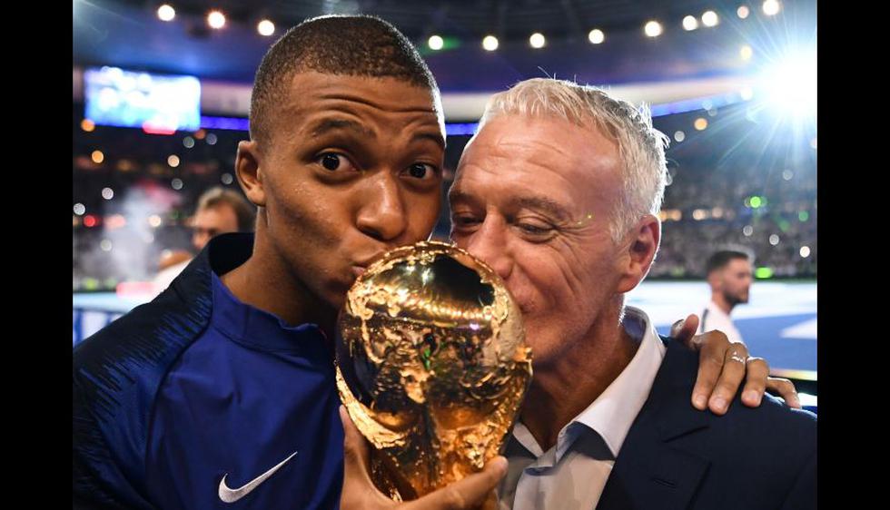 El festejo de Francia del Mundial Rusia 2018, por primera vez, en el Stade de France. (Foto: AFP)