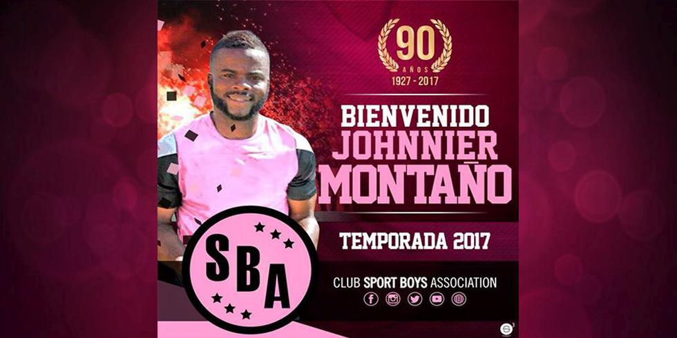 Johnnier Montaño jugó en Alianza Lima en el 2016.