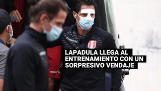 Gianluca Lapadula apareció con la nariz vendada al entrenamiento de la Selección Peruana
