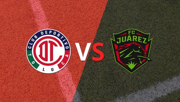 Toluca FC y FC Juárez se mantienen sin goles al finalizar el primer tiempo