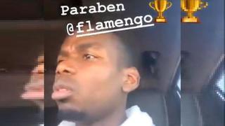 Pogba y su festejo por el título de Flamengo en la Libertadores [VIDEO]