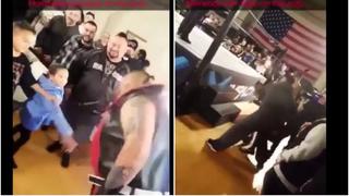 Despertó su furia: fanático atacó a luchador luego de que le escupiera un chicle a su hija [VIDEO]