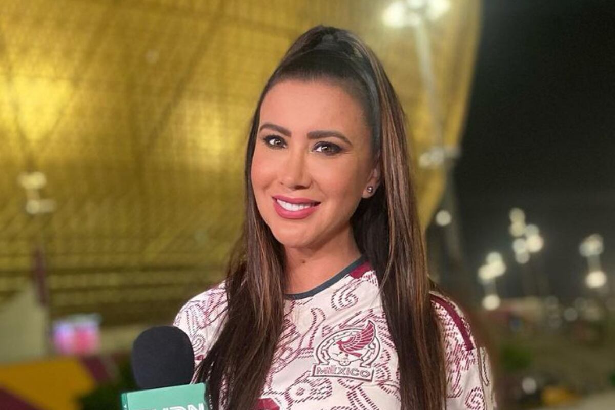 Mariazel durante su trabajo en el Mundial de Qatar 2022 (Foto: Mariazel / Instagram)