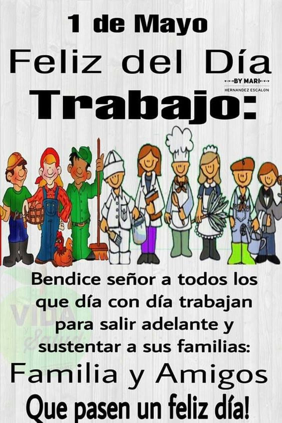 Imágenes Día del Trabajador 2024: postales con mensajes para dedicar (Foto: Internet)