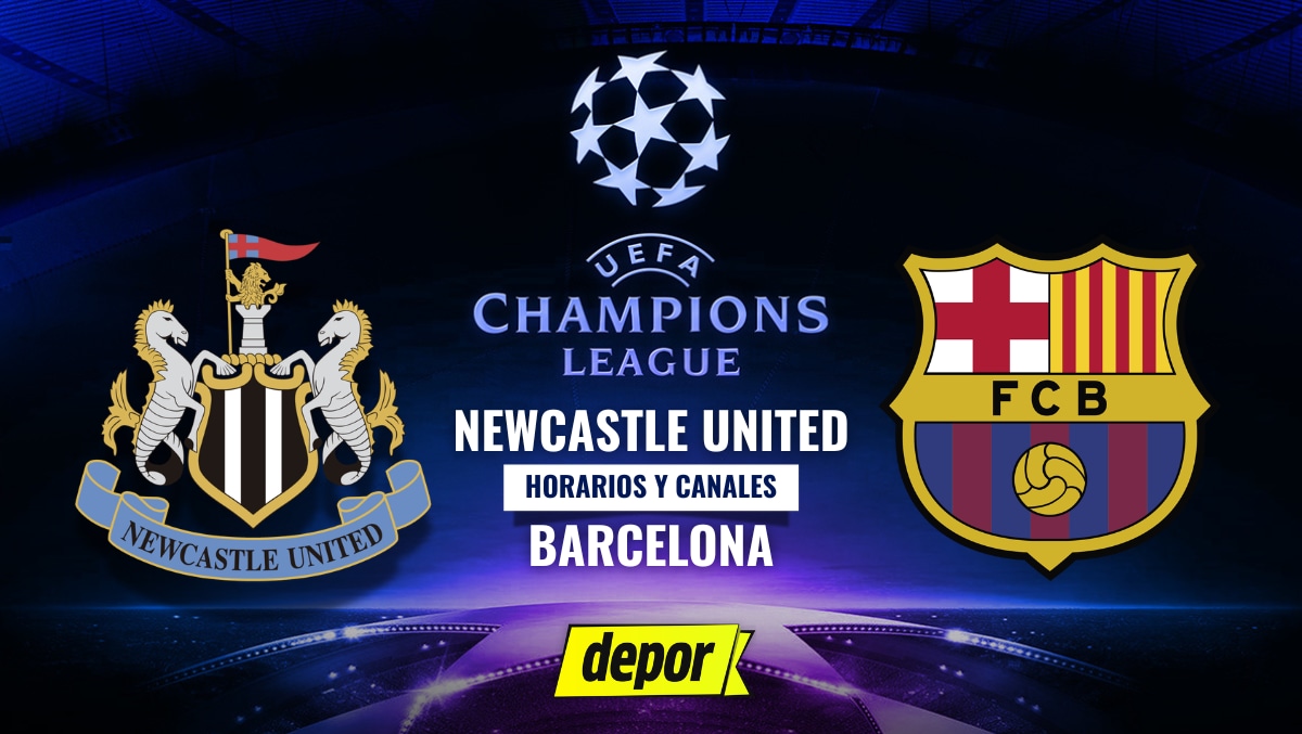 Barcelona vs. Newcastle se enfrentan por los octavos de final de la Champions League. (Diseño: Depor)