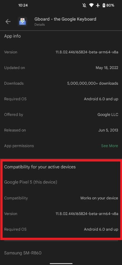 Google Play permitirá conocer si tu celular Android es compatible con una aplicación. (Foto: 9to5Google)