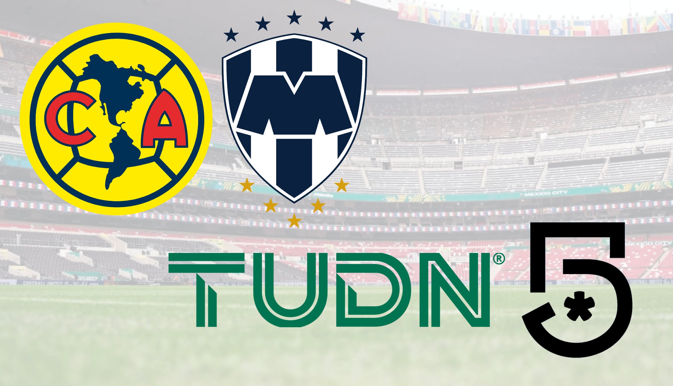 Señal de TUDN y Canal 5 para ver la transmisión de América vs. Monterrey en vivo y en directo, este sábado 10 de octubre, por la Jornada 11 de la Liga MX. (Foto: Imagen creada por Gestión Mix)