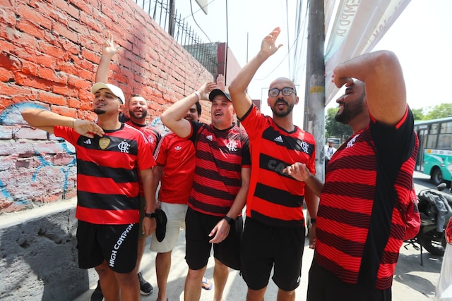 Flamengo ya entrena en la Videna con miras a la final de la Copa Libertadores. (Foto: Jesús Saucedo / Depor)