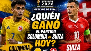 ¿Quién ganó el partido Colombia vs. Suiza por los 8avos del Mundial 2026? Marcador final