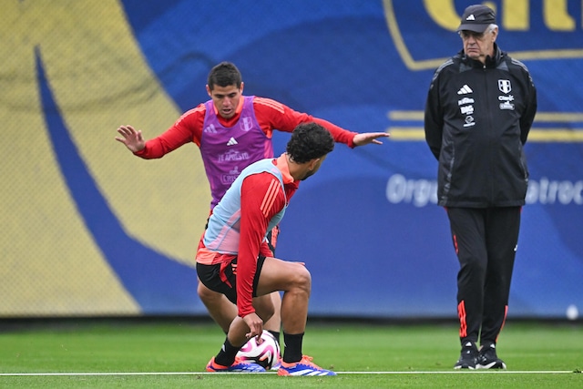 La Selección Peruana entrena en Videna, previo a los duelos ante Colombia y Ecuador por Eliminatorias al Mundial 2026. (Foto: FPF)