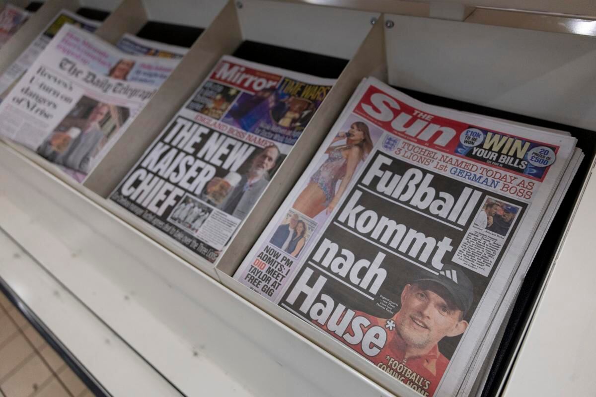 Las duras críticas de la prensa inglesa sobre la llegada de Tuchel. (Foto: EFE)